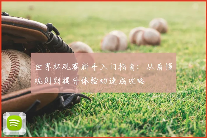 世界杯观赛新手入门指南：从看懂规则到提升体验的速成攻略